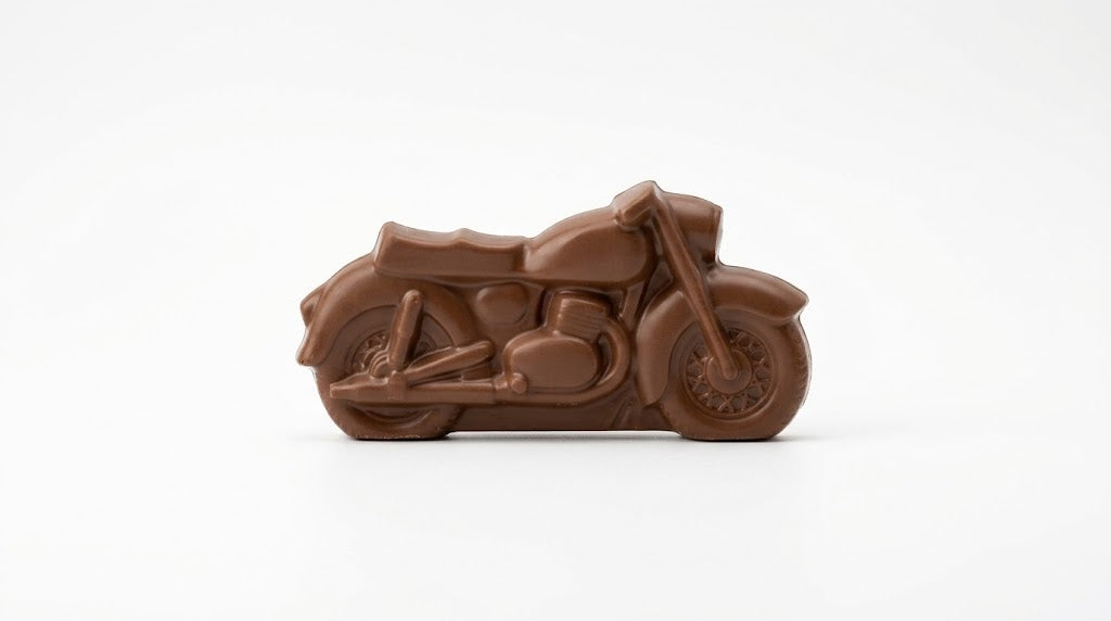 Moto en chocolat Noir ou Lait - Chocolabé du Médoc