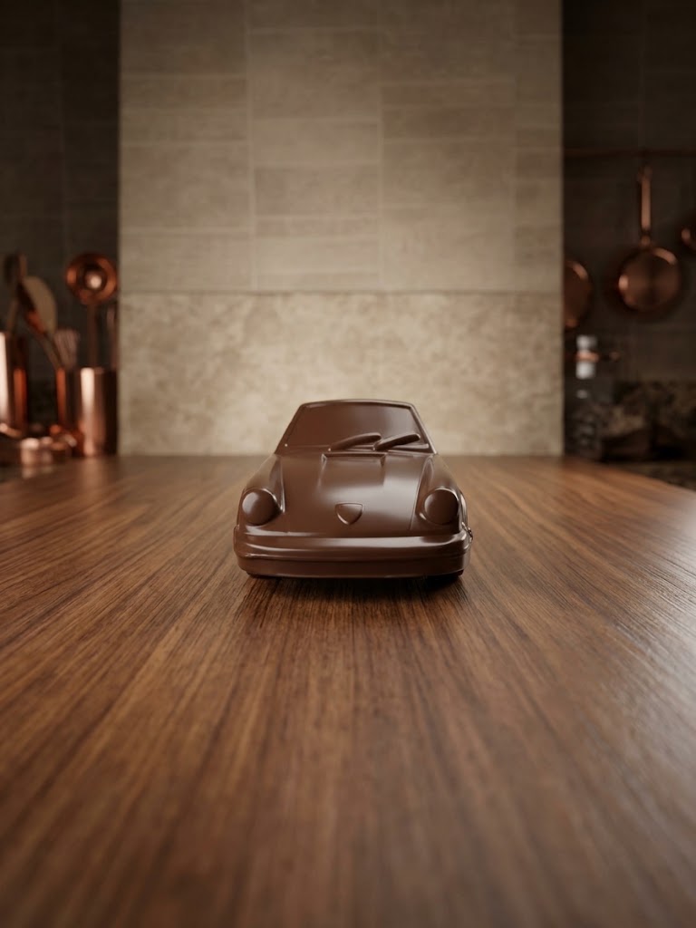 Voiture en chocolat Noir ou Lait - Chocolabé du Médoc