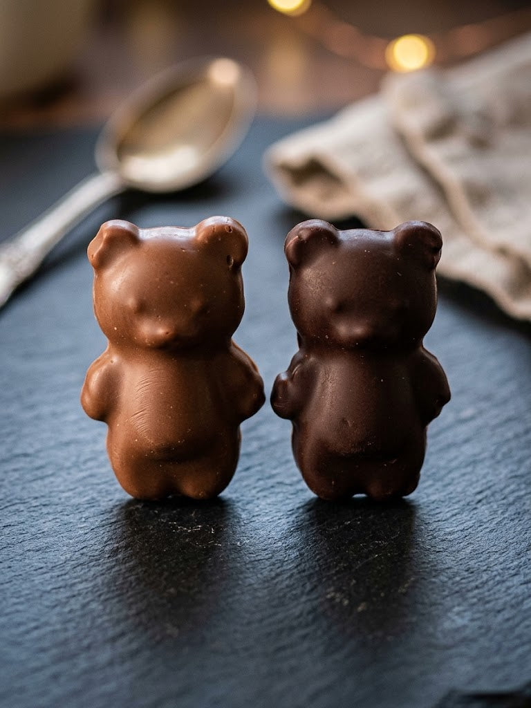 Oursons au chocolat Lait ou noir ou panaché - Chocolabé du Médoc