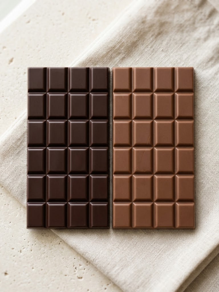 Tablette au chocolat au Lait ou Noir sans sucre 80g - CHOCOLABÉ DU MEDOC